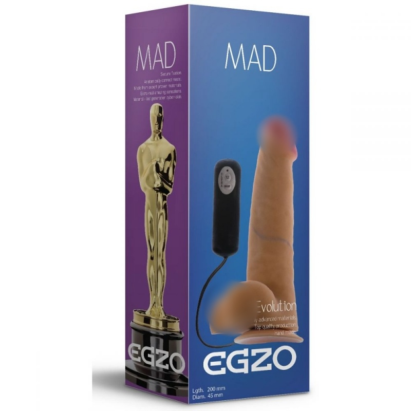 Вибратор реалистичный "Egzo" на присоске 