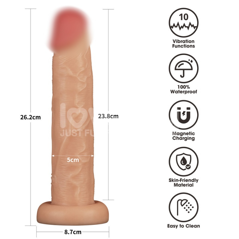 Вибратор реалистичный "Lovetoy Power Basics 10" мега мощный 