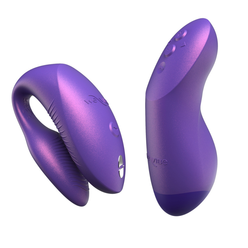 Вибратор для двоих на дистанционном управлении "We-Vibe Chorus" + приложение, фиолетовый 