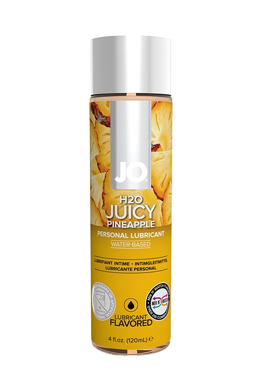 Гель на водной основе "JO Pineapple" с ароматом и вкусом ананаса, 120ml 